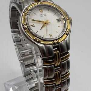 Citizen elegance Quartz Two-Tone Roman Numeral Watch – Japan Movement ladies